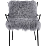 TOV Furniture Lena Sheepskin Chair | Grey TOV-A130