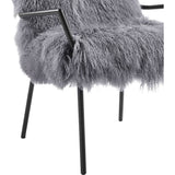 TOV Furniture Lena Sheepskin Chair | Grey TOV-A130