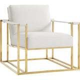 TOV Furniture Baxter Ostrich Print Chair | Cream TOV-A137