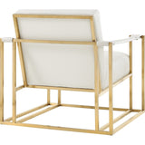 TOV Furniture Baxter Ostrich Print Chair | Cream TOV-A137