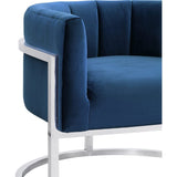TOV Furniture Magnolia Chair | Navy/Silver TOV-A148