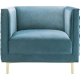 TOV Furniture Sal Woven Chair | Sea Blue TOV-A150