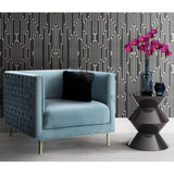 TOV Furniture Sal Woven Chair | Sea Blue TOV-A150