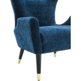 TOV Furniture Logan Velvet Chair | Navy- TOV-A156