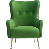 TOV Furniture Ethan Velvet Chair | Green- TOV-A157
