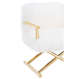 TOV Furniture Jodi Sheepskin Chair | White TOV-A170