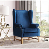 TOV Furniture Nora Velvet Chair | Navy- TOV-A2042