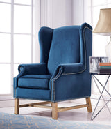 TOV Furniture Nora Velvet Chair | Navy- TOV-A2042
