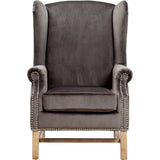 TOV Furniture Nora Velvet Chair | Grey- TOV-A2043