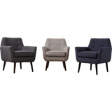 TOV Furniture Clyde Linen Chair | Navy TOV-A38-P