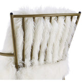 TOV Furniture Lena Sheepskin Chair | White TOV-A66