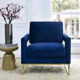 TOV Furniture Avery Velvet Chair | Navy TOV-A91