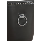 TOV Furniture Uptown Leather Counter Stool | Grey- TOV-BS16