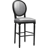 TOV Furniture Philip Croc Counter Stool | Silver- TOV-BS11