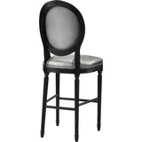 TOV Furniture Philip Croc Counter Stool | Silver- TOV-BS11