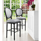 TOV Furniture Philip Croc Counter Stool | Silver- TOV-BS11