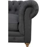 TOV Furniture Oxford Linen Chair | Grey TOV-C43