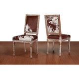 TOV Furniture Cowgirl Chair Set of 2 | Cowhide- TOV-D2050