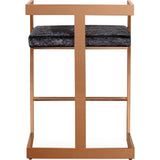TOV Furniture Marquee Counter Stool | Black, Rose Gold- TOV-G5476