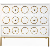 TOV Furniture Ella Chest | White, Gold- TOV-G5494