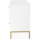 TOV Furniture Ella Chest | White, Gold- TOV-G5494