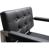 TOV Furniture Director Stainless Steel Counter Stool | Black- TOV-K3623