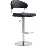 TOV Furniture Cosmo Stainless Steel Barstool | Black- TOV-K3627