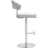TOV Furniture Cosmo Stainless Steel Barstool | White- TOV-K3628