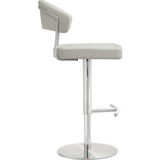 TOV Furniture Cosmo Steel Barstool | Light Grey- TOV-K3645