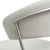 TOV Furniture Cosmo Steel Barstool | Light Grey- TOV-K3645