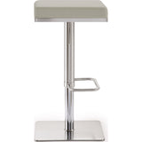 TOV Furniture Bari Steel Adjustable Barstool | Light Grey- TOV-K3656