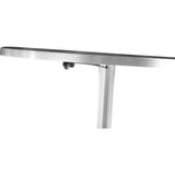 TOV Furniture Ridge Adjustable Bar Table | Silver, Black- TOV-K3679