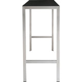 TOV Furniture Ludlow Bar Table | Silver, Black- TOV-K3680