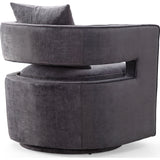 TOV Furniture Kennedy Swivel Chair | Grey- TOV-L6125
