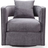 TOV Furniture Kennedy Swivel Chair | Grey- TOV-L6125