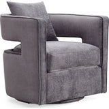 TOV Furniture Kennedy Swivel Chair | Grey- TOV-L6125
