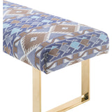 TOV Furniture Mohegan Bench | Multi, Gold- TOV-O101