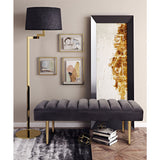 TOV Furniture Jax Velvet Bench | Grey- TOV-O106