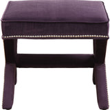 TOV Furniture Reese Velvet Ottoman | Purple TOV-O17-Purple