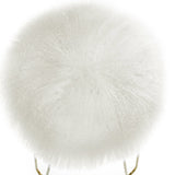 TOV Furniture Zelda Sheepskin Bench | White TOV-O34