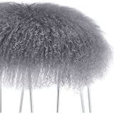 TOV Furniture Zelda Sheepskin Bench | Grey TOV-O36