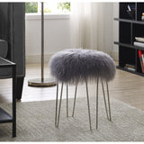 TOV Furniture Zelda Sheepskin Bench | Grey TOV-O36