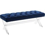 TOV Furniture Claira Lucite Bench | Navy TOV-O38