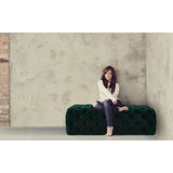 TOV Furniture Kaylee Jumbo Velvet Ottoman | Green TOV-O66