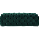 TOV Furniture Kaylee Jumbo Velvet Ottoman | Green TOV-O66