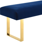 TOV Furniture Alexis Velvet Bench | Blue TOV-O69