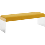 TOV Furniture Pebbled Velvet Bench | Sunshine TOV-O70