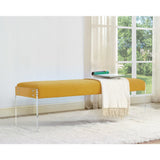 TOV Furniture Pebbled Velvet Bench | Sunshine TOV-O70