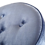 TOV Furniture Layla Shimmery Velvet Ottoman | Blue TOV-OC3716