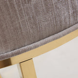 TOV Furniture Layla Velvet Ottoman | Grey TOV-OC3717